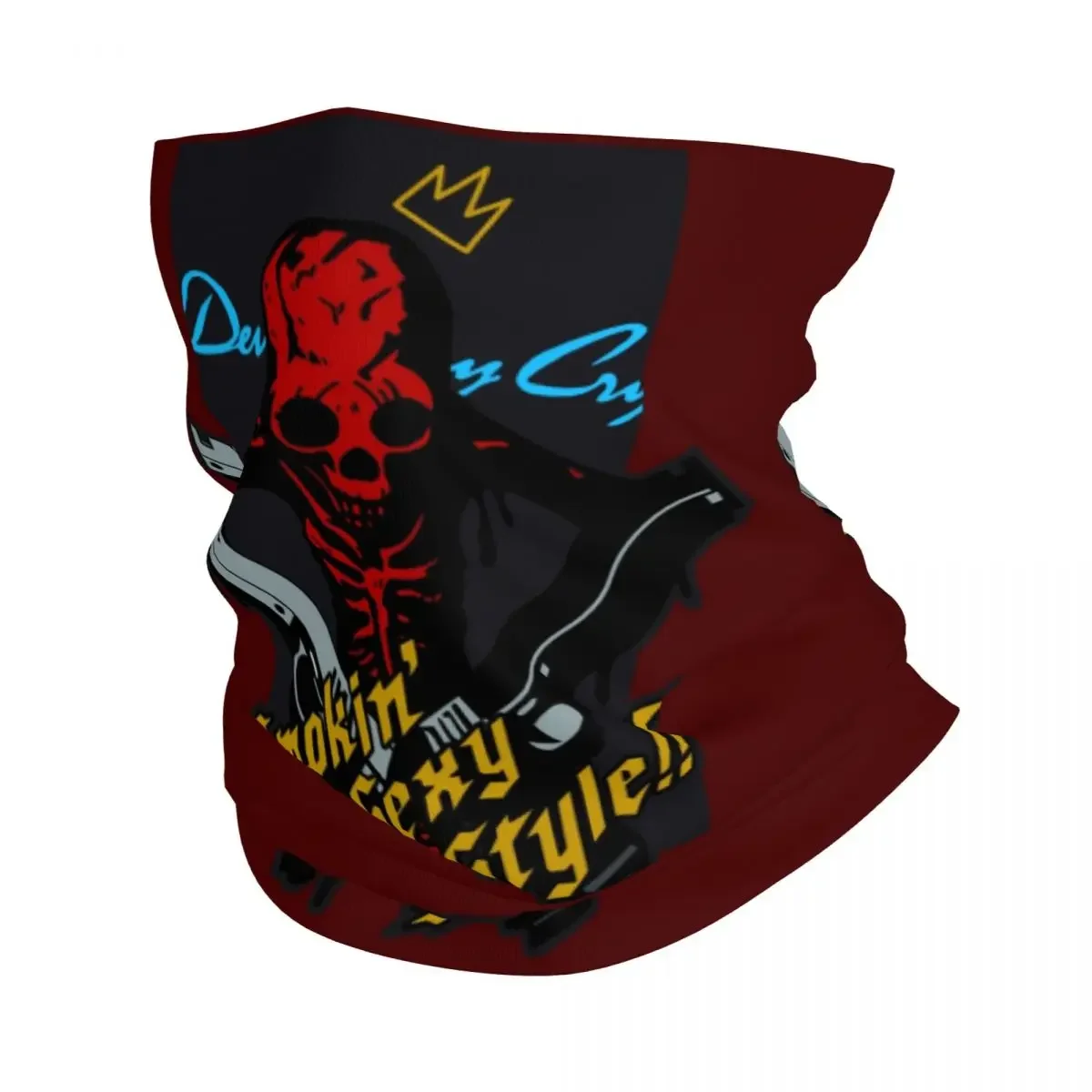 Devil May Cry Video Games Bandana Neck Warmer Men Women Winter Ski Tube Scarf Gaiter Face Cover