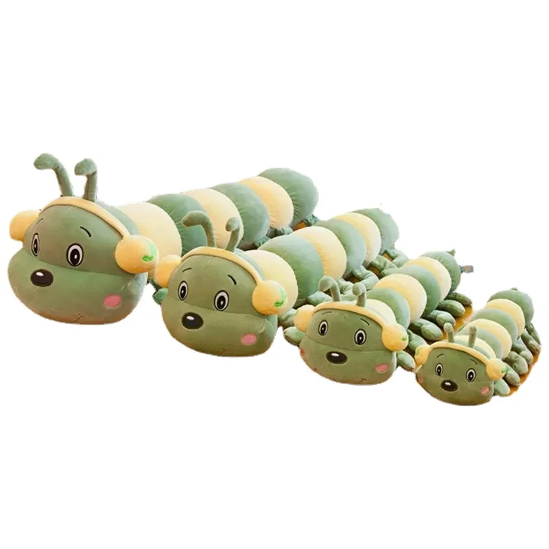 

[New]40~90cm Colorful catoon caterpillar plush toy doll soft comfy insect pillow cotton worm bug model sofa car cushion kid gift