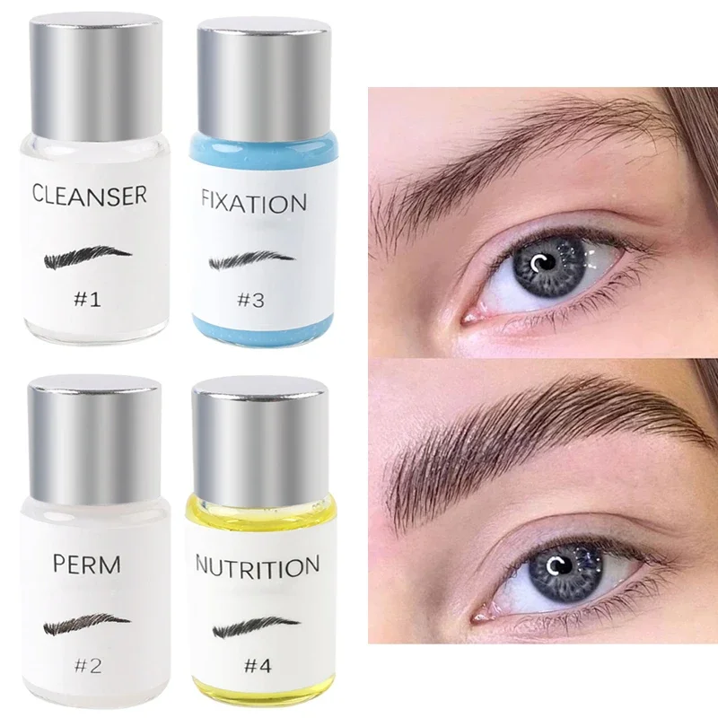 New Brow Lamination Makeup Kit Eyebrow Perm Lotion Eye Brow Lifting Semi-permanet Beauty Salon Brow Lift Perming Nutrition 5ml