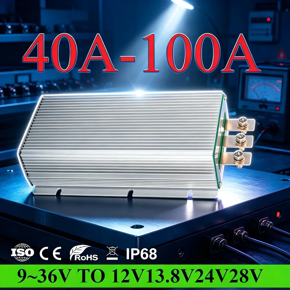 9-36V to 12V28V13.8V24V50A60A Voltage Regulator 30-60V to 36V DC Power Converter Inverter Transformer Wide Voltage Input CE