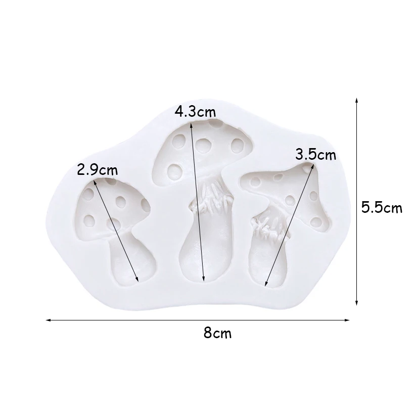 Mushroom Silicone Cake Baking Mold Sugarcraft Chocolate Cupcake Resin Tools Fondant Decorating Tools