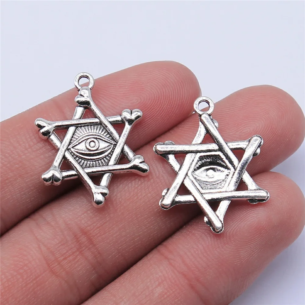 20pcs Witch Evil Eye Charms, DIY Jewelry Making
