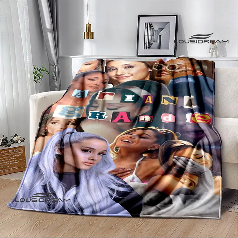 Singer Ariana grande coperta stampata flangia coperta calda coperte morbide e confortevoli fodere per letto cubre cama regalo di compleanno