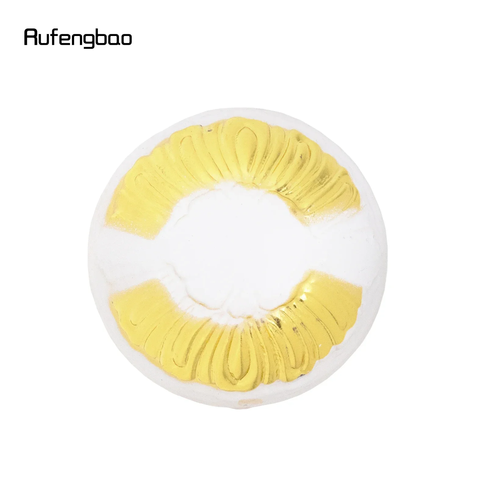 Bastão de moda com alça redonda de luxo, branco dourado, para festa, decorativo, bengala, elegante, botão de crosier, 93cm