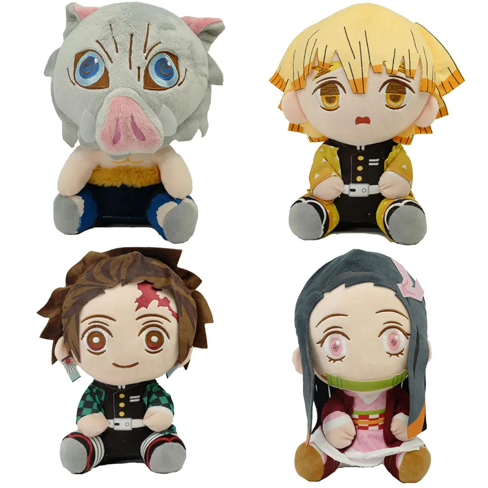 Chaud 20 cm japon Anime démon Slayer Tomioka Giyu Kamado Tanjirou Kamado Nezuko Agatsuma Zenitsu jouets en Peluche poupée Peluche femmes cadeau