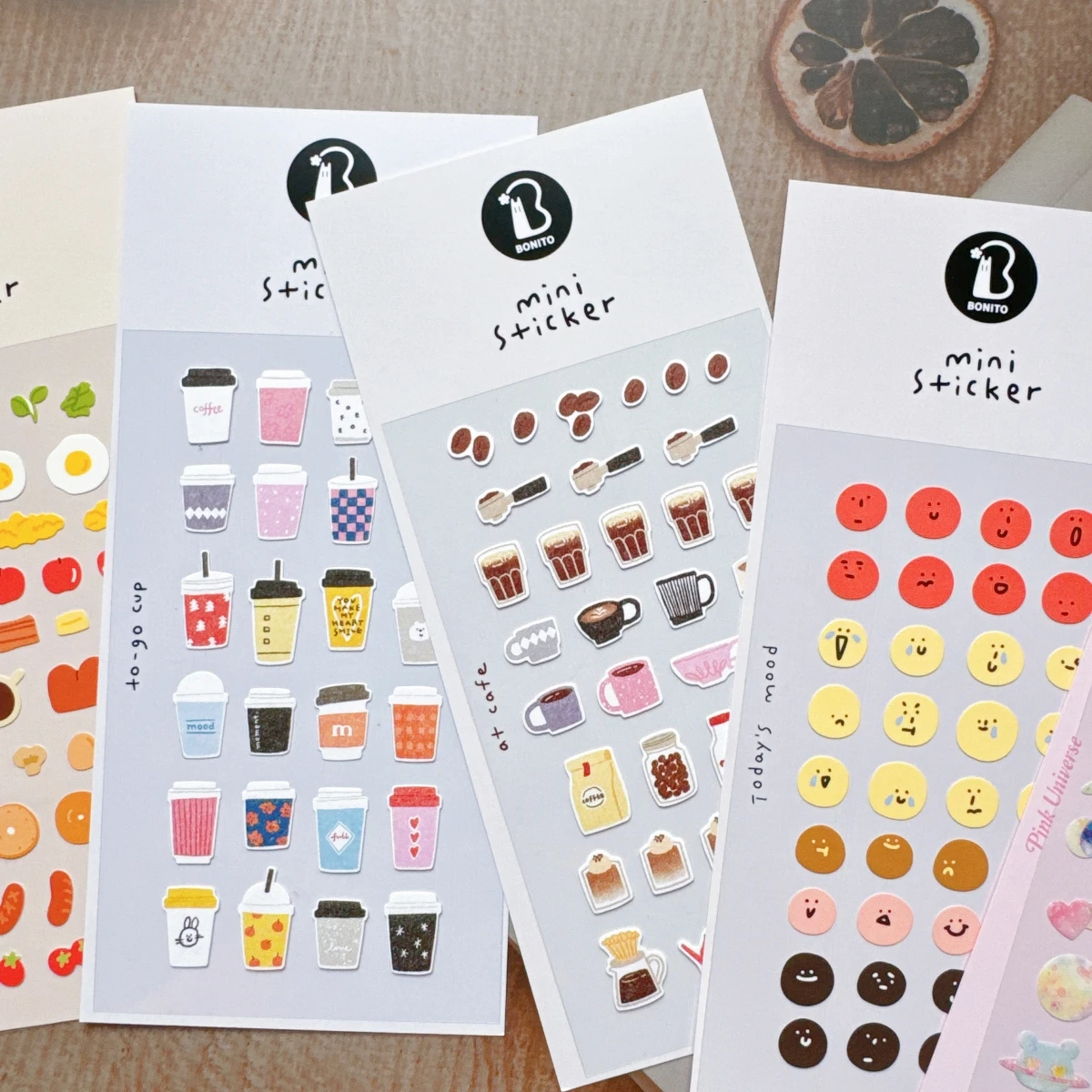 BONITO Mini Coffee Light Meal Space Cartoon Stickers Scrapbooking Diy Journal Diary Cute Stationery School Sticker Gift