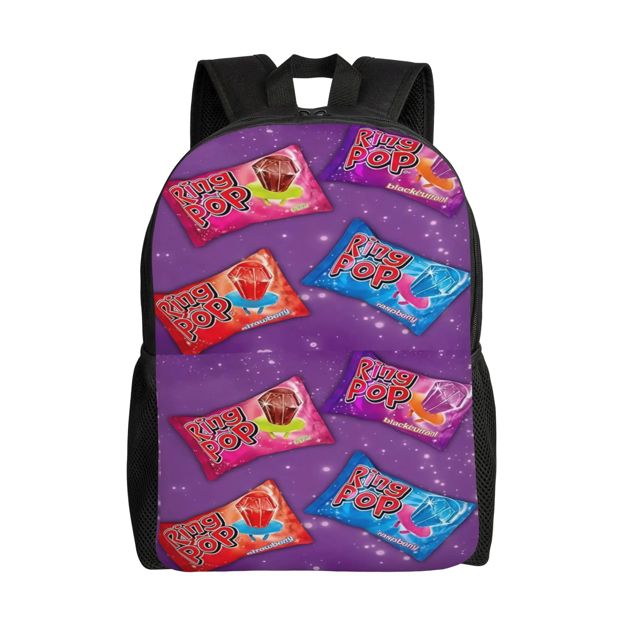 bBazooka Ring Pop Colorful Candy Backpack Office Workers Sporty Fashionable mochila Large Capacity Laptop Bag Back To School