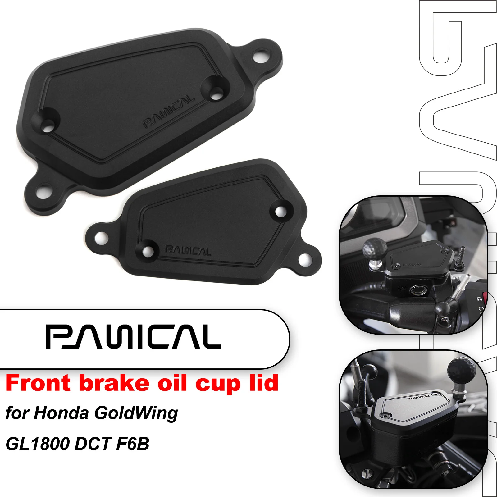 PANICAL for Honda GoldWing GL1800 DCT F6B 2018-2025 Motorcycle Front Brake Reservoir Oil Pot Cover Expansion Bracket Accessories