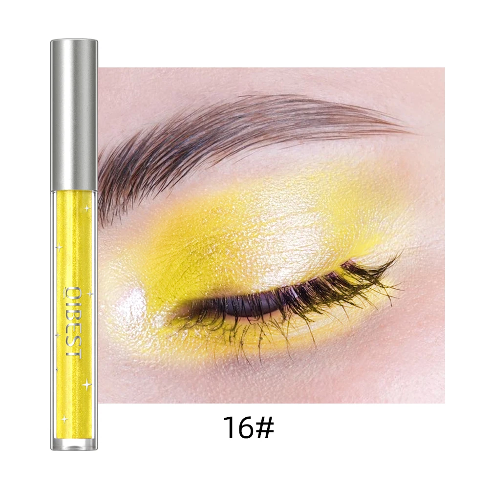 QIBEST Oogschaduw Stok Diamant Glanzende Eyeliner Pen Vloeibare Oogschaduw Potlood Blijvende Shimmer Pigment Oogschaduw Maquillaje Makeu