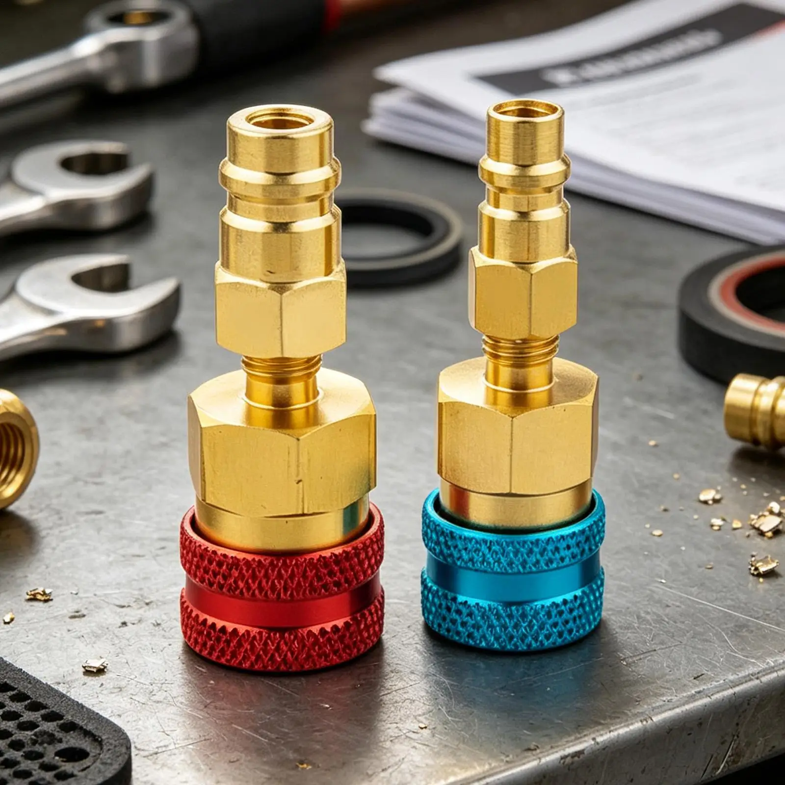 R1234yf To R134a Adapter Refrigerant Hose Fitting R1234yf Quick Coupler For Ac Charging Car Air Conditioning System Evacuation