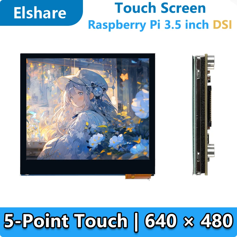

Raspberry Pi 3.5 inch DSI Display MIPI LCD (E) 640x480 Capacitive TouchScreen