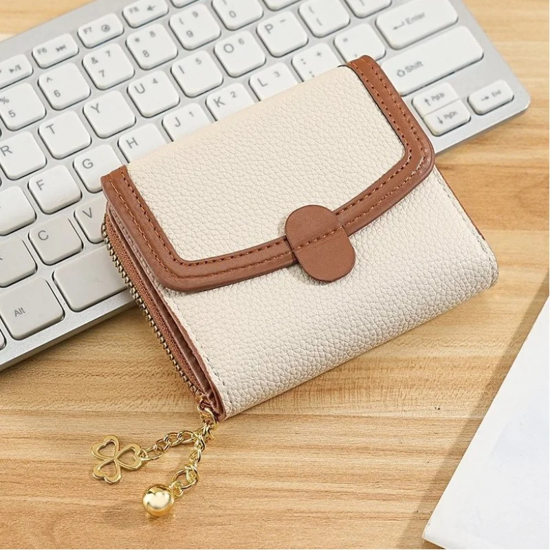 

Cross-border New Korean Style Fresh Short Women's Wristlet Coin Purse High-end Mini Compact Wallet