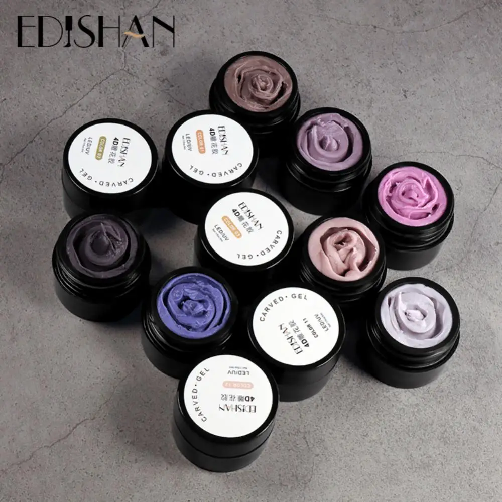 Klej ozdobne paznokcie do rzeźbienia paznokci 4d klej klej do paznokci kreatywny żel rzeźba plastelina guma Manicure żel do modelowania paznokci