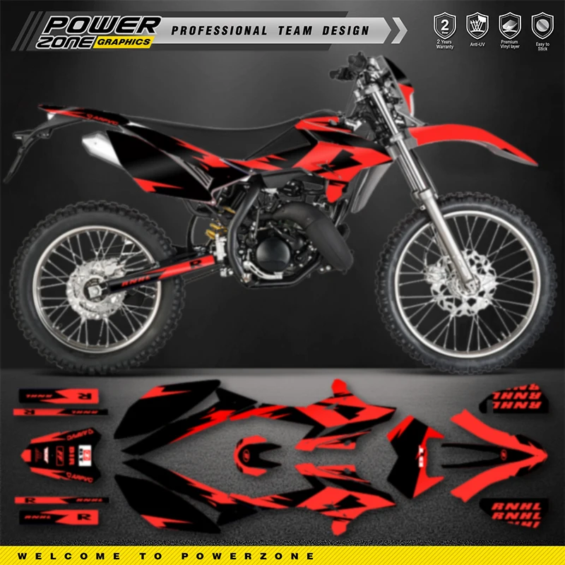 

PowerZone Team полная графика наклейки для Beta RR 50 2020 2019 2018-2011 номер мотоцикла имя фон на заказ 04