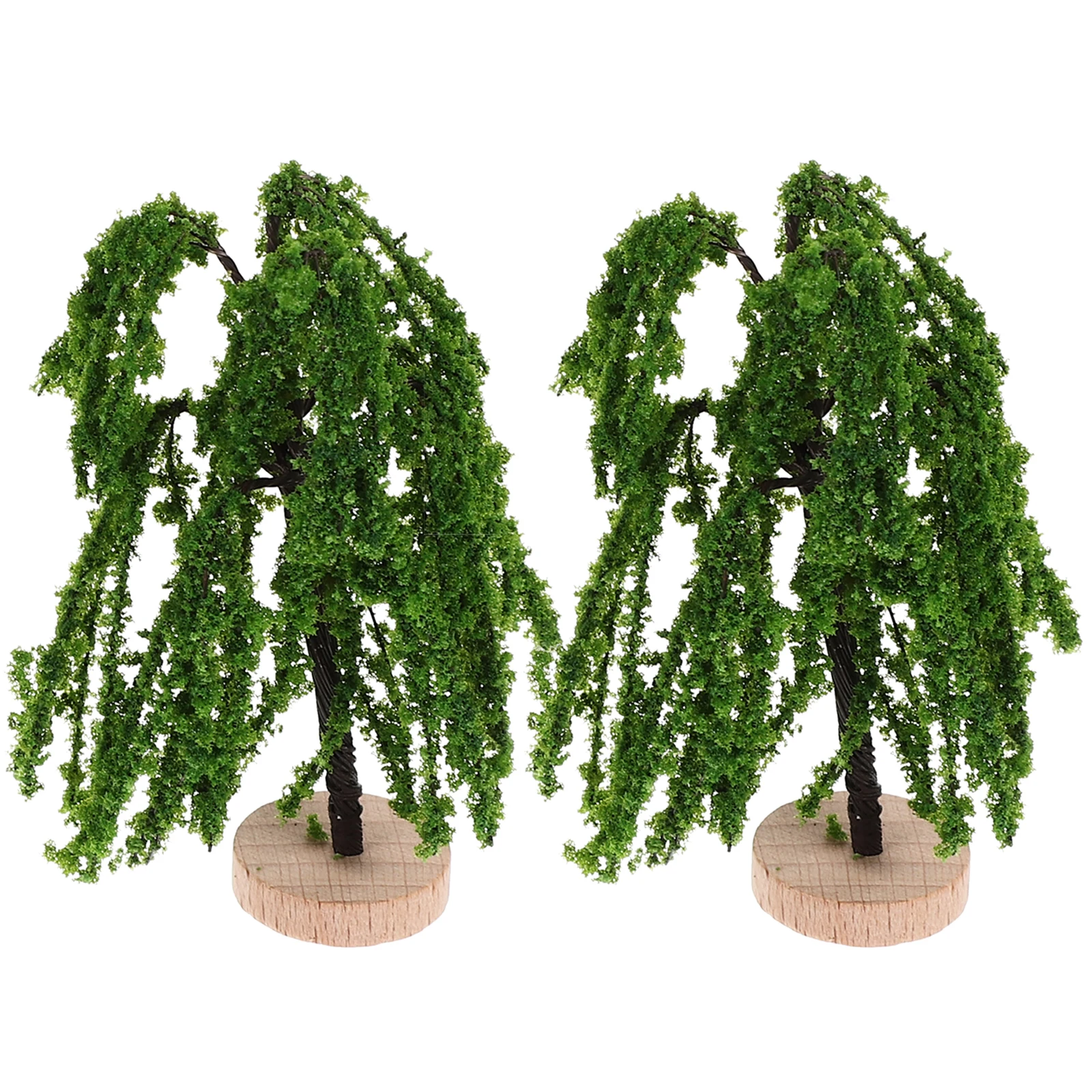 

2Pcs Simulation L Miniature Scenery Street Artificial Decorative Props for Christmas Desk Room Dollhouse S