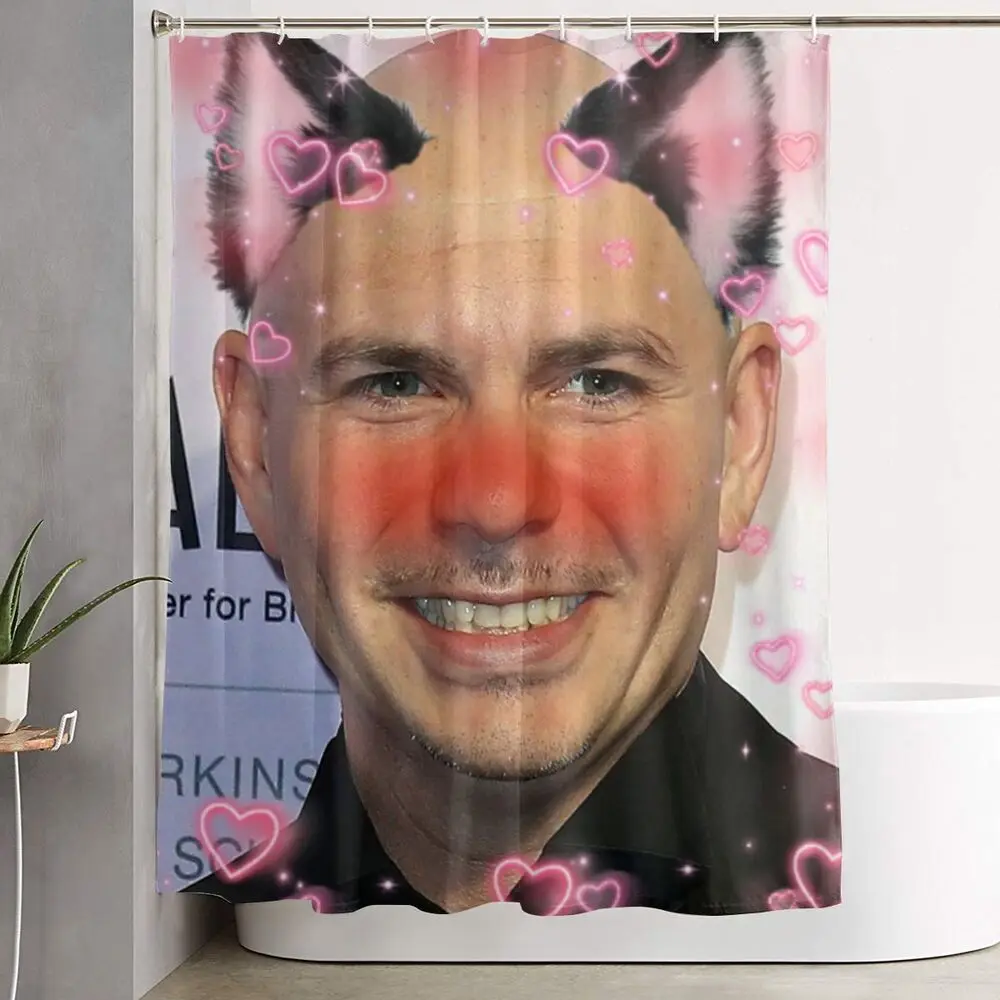 Mr Worldwide Says To Live Laugh Love Shower Curtain with Hooks Waterproof Shower Curtains for Bathroom Decor Bathtub Accessories