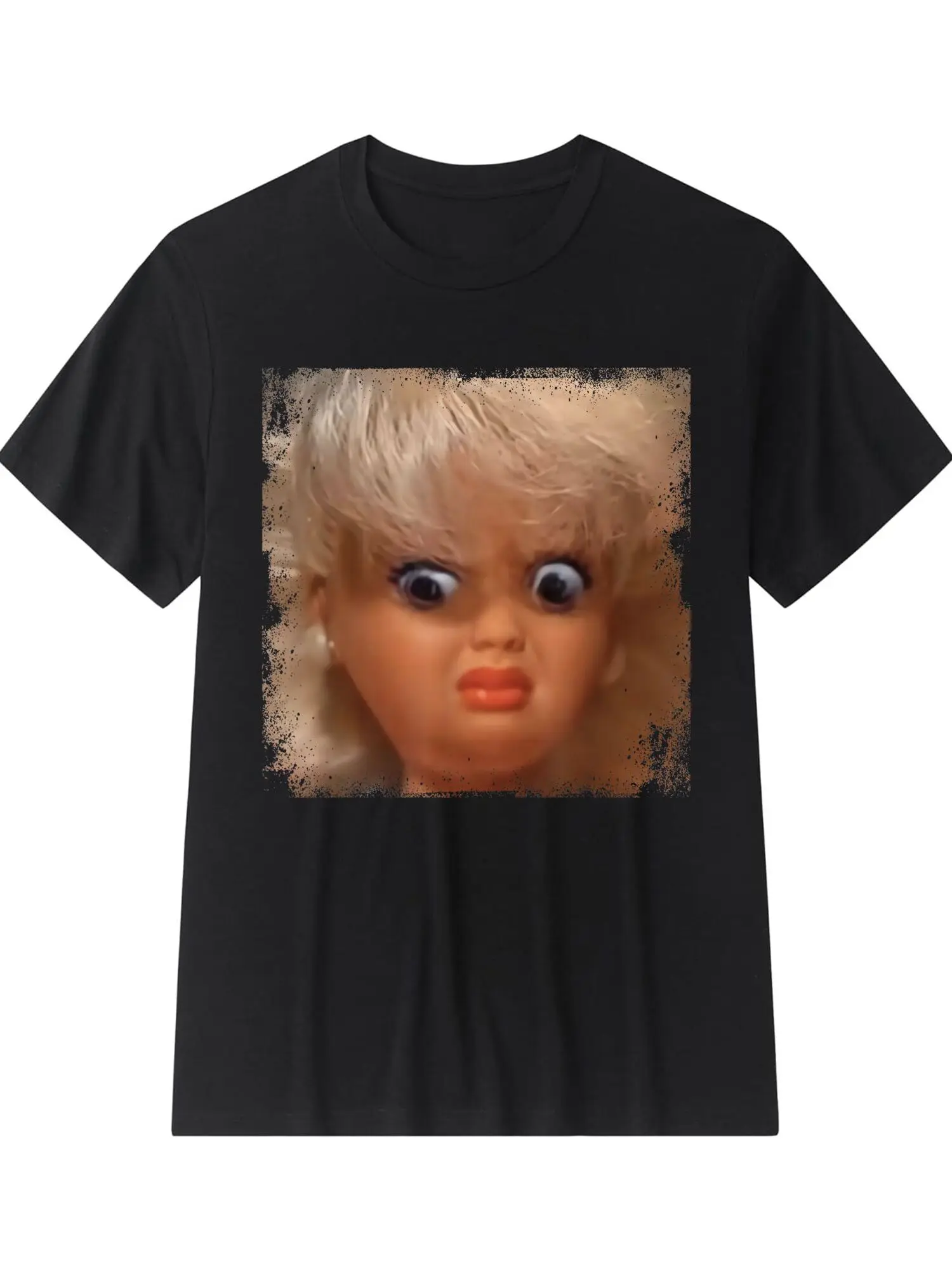 Camiseta emoji con cara de dibujos animados divertida para hombre, top estampado holgado vintage con diseños emoji icónicos adecuados para todas las estaciones