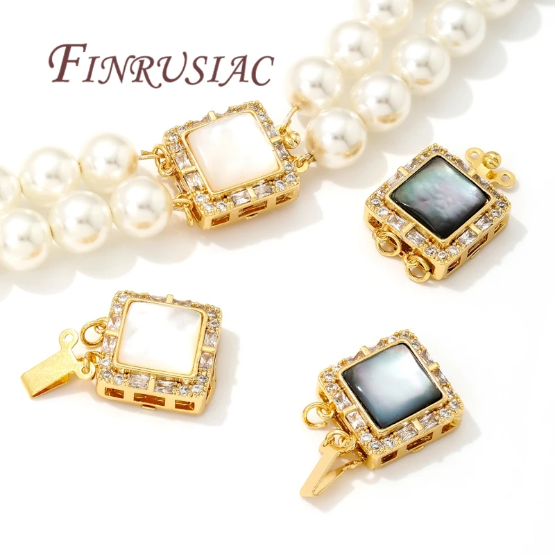 18K Real Gold Plated Box Safety Clasps For Jewelry Connectors For Bracelets Accessories,Jewellery Clasps Findings For DIY