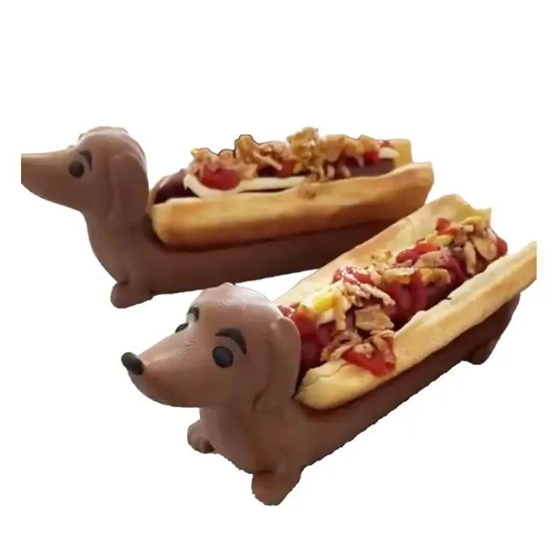 AB08-Dachshund Tray, Funny Hot Dogs Sushi Serving Tray Candy Dish Dachshund Dinner Plate Home Decor Sandwiches Dinnerplate