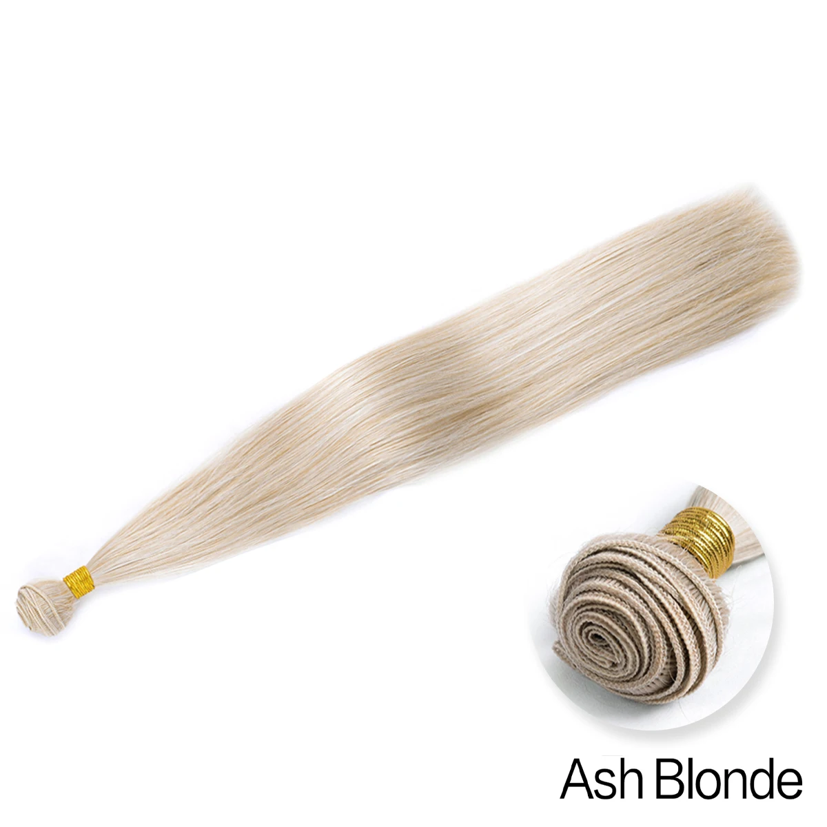 Ekstensi rambut lurus tulang 24 inci rambut sintetik bundel rambut lurus panjang serat tahan panas Cosplay rambut pirang coklat