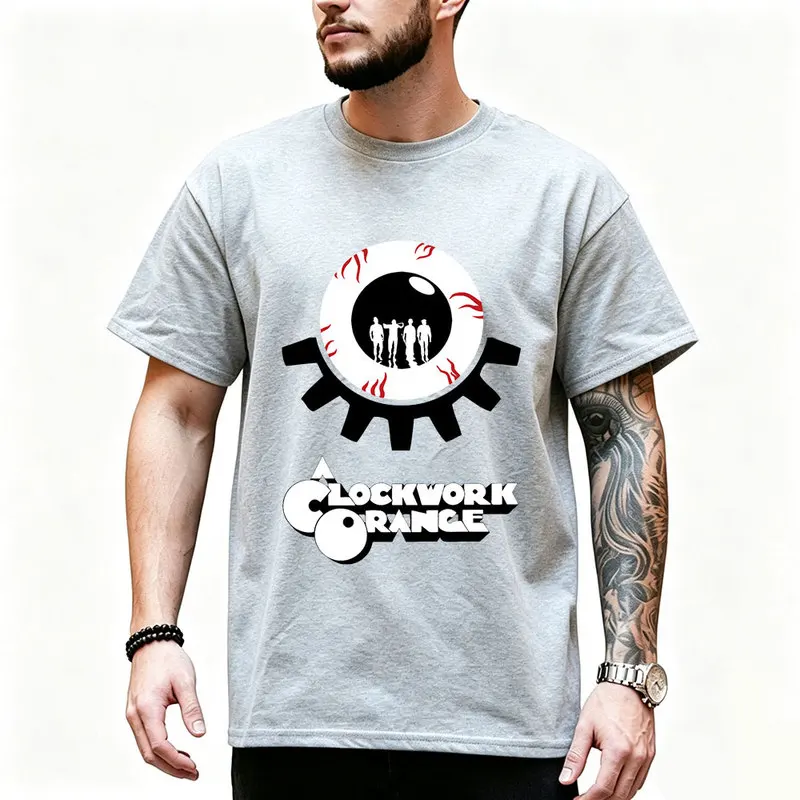 A Clockwork Orange 0825 Retro Movie Graphic T‑shirt Alex Droog Print Unisex Casual Tee Short Sleeve Streetwear All size S-6XL