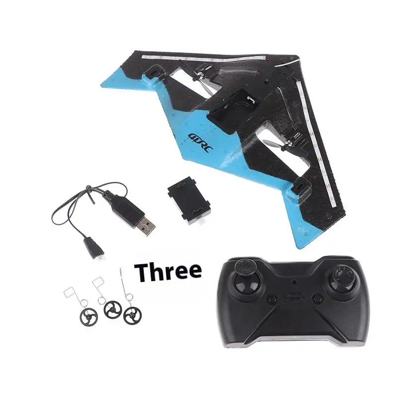 新型2.4Gリモコン飛行機G4 RCプレーン重力センシングヘリコプターグライダー、ライト付きEPPフォーム飛行機おもちゃ、男の子向け