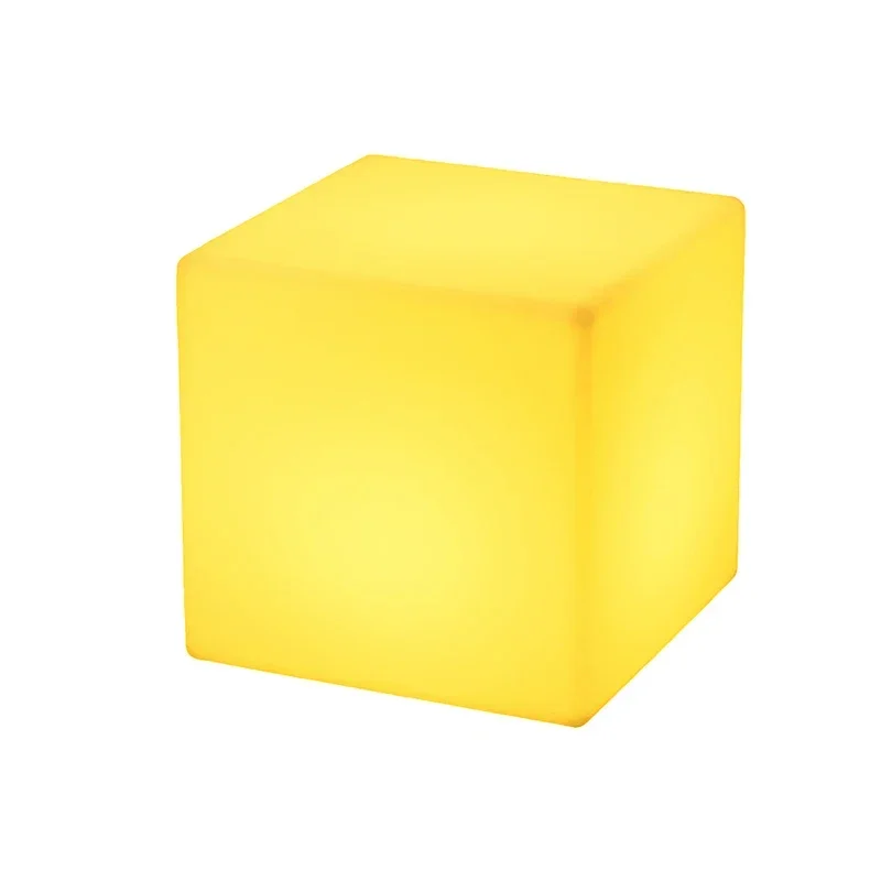 LED Luminous Cube Combination Stool Outdoor Luminous Table