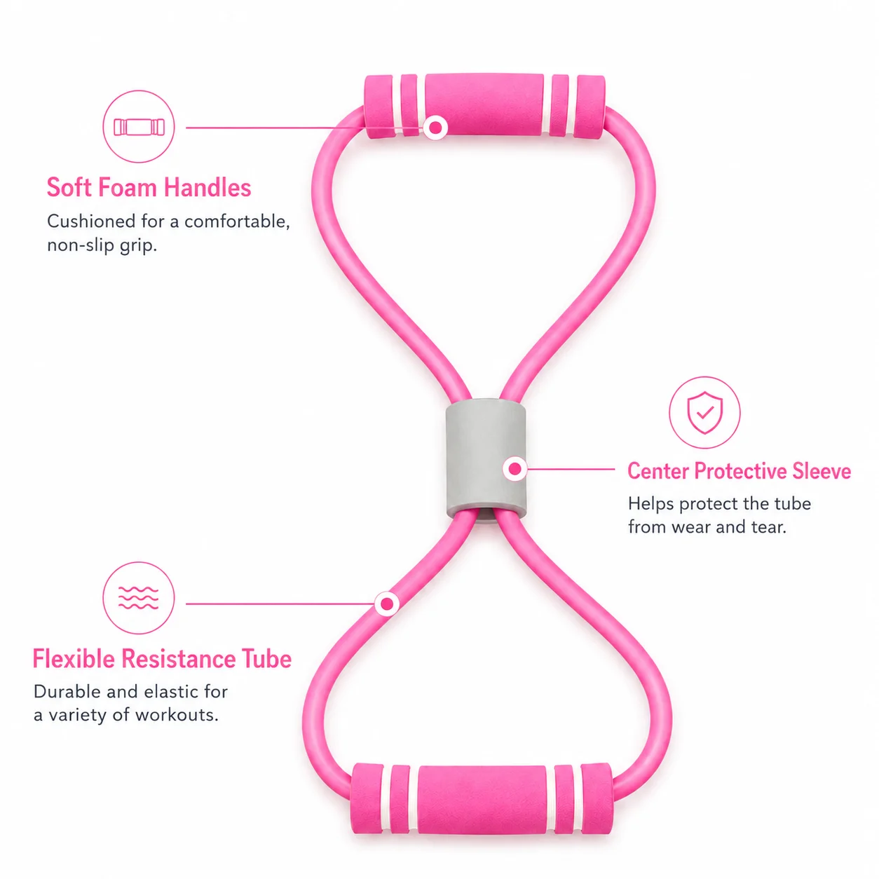Yoga Fitness At Home - Resistance Bands with Foam Sport At