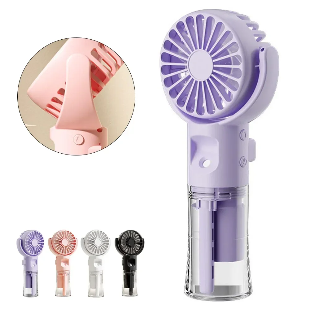 Handheld Spray Water Fan Usb Charging Hung Neck Portable Mini Fan Household Power Manual Tool Home Improvement Accessory