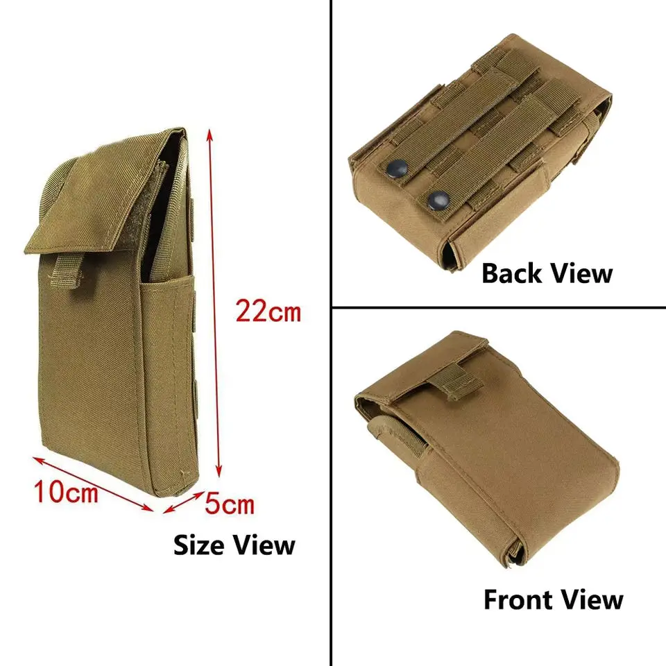 12GA 12 Gauge Shotgun Shell Pouch, 25 Round Molle Bullet Holder, Outdoor Hunting CS Field Magazine Reload Bag