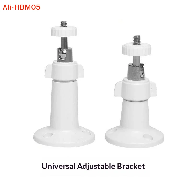 (HB05)Durable White Security Camera Mount Bracket 360 Degree Adjustable Swivel For Indoor Outdoor Home Surveillance Use