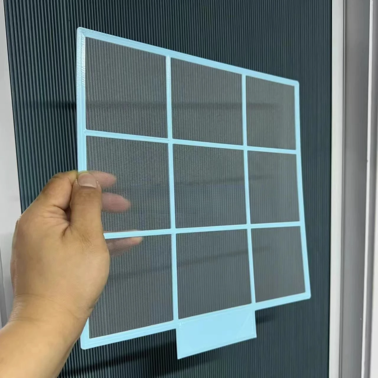 1 unidad ​ ​ Compatible con filtro de repuesto de CA para ventana portadora, lavable a prueba de polvo, 27,3x26,3 cm para uso doméstico