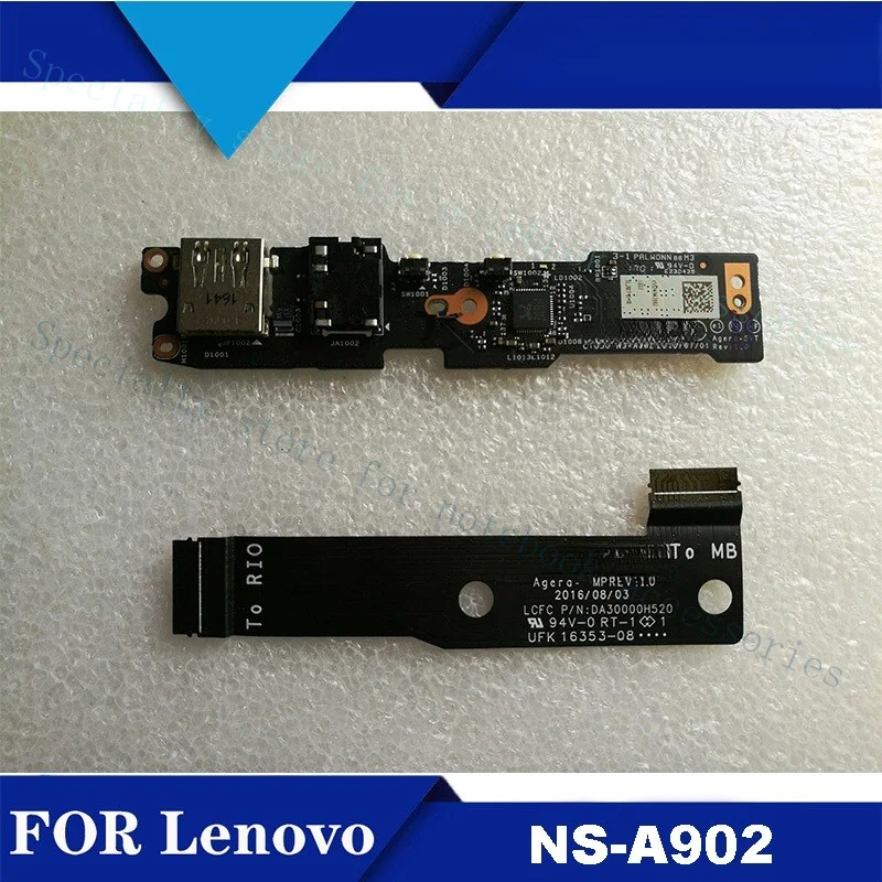 A+ For Lenovo Yoga 910 Audio Board USB Small Board Switch Board Cable NS-A902