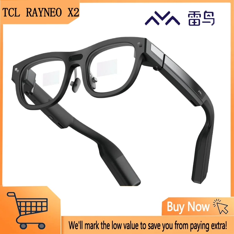 TCL RayNeo X2 Smart Glasses - Augmented Reality with 6+128GB Storage 8-Core Processor Full-Color Display New Original