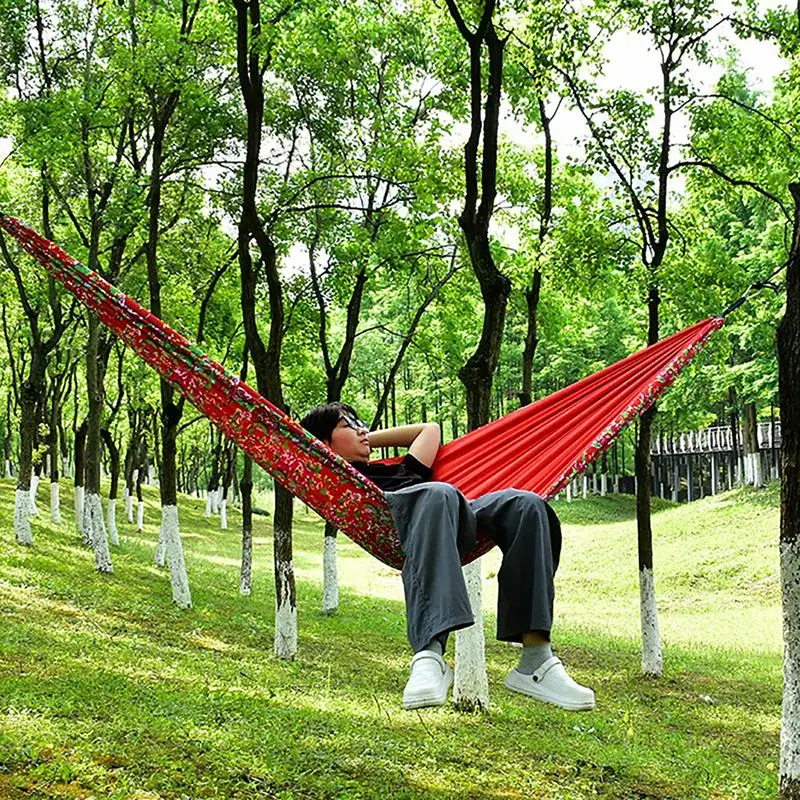 

2 Person Hammock 106 X 55 Inch Hammocks For Outside 661 Lb Load Capacity Hiking Gear For Hiking Travel Yard Activities