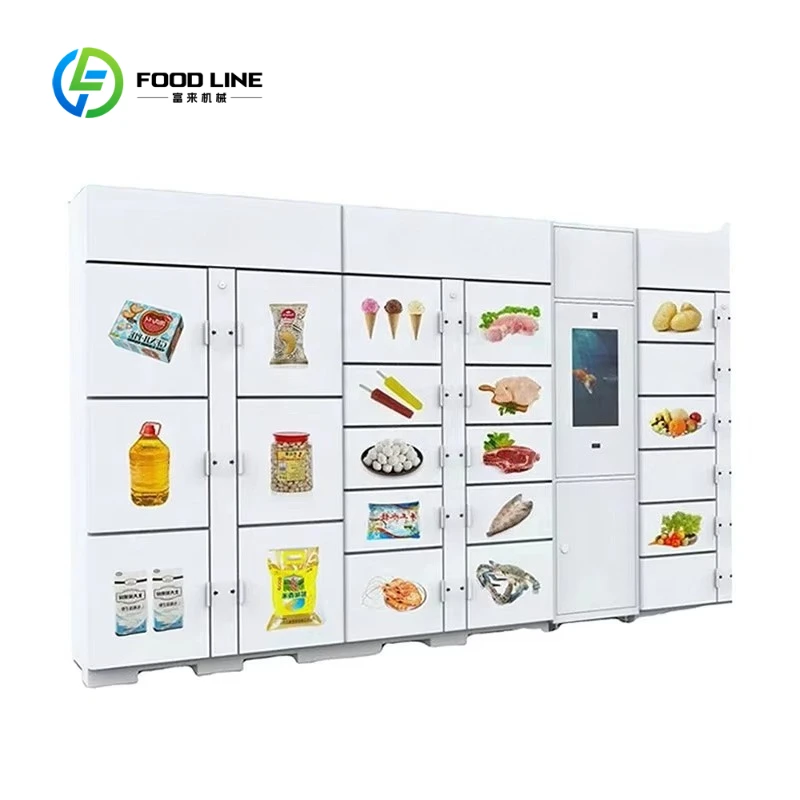 Customized Locker System Electronic Smart Refrigerated Locker for Storage Fresh Food Smart Refrigerated Locker Vending Machine