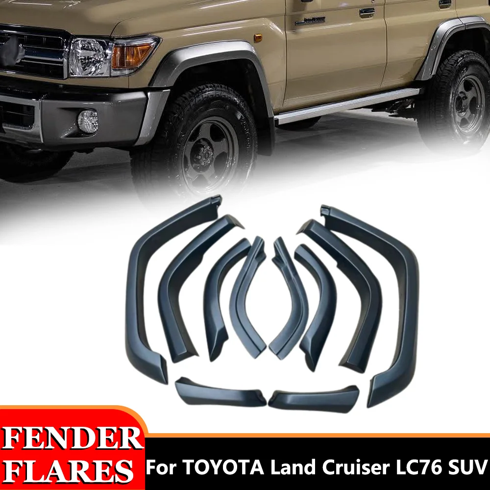 

4x4 offroad wheel arech mudguard fender flares for Toyota Land Cruiser LC76 SUV Carbon Fiber High Quality Auto Car Accessories