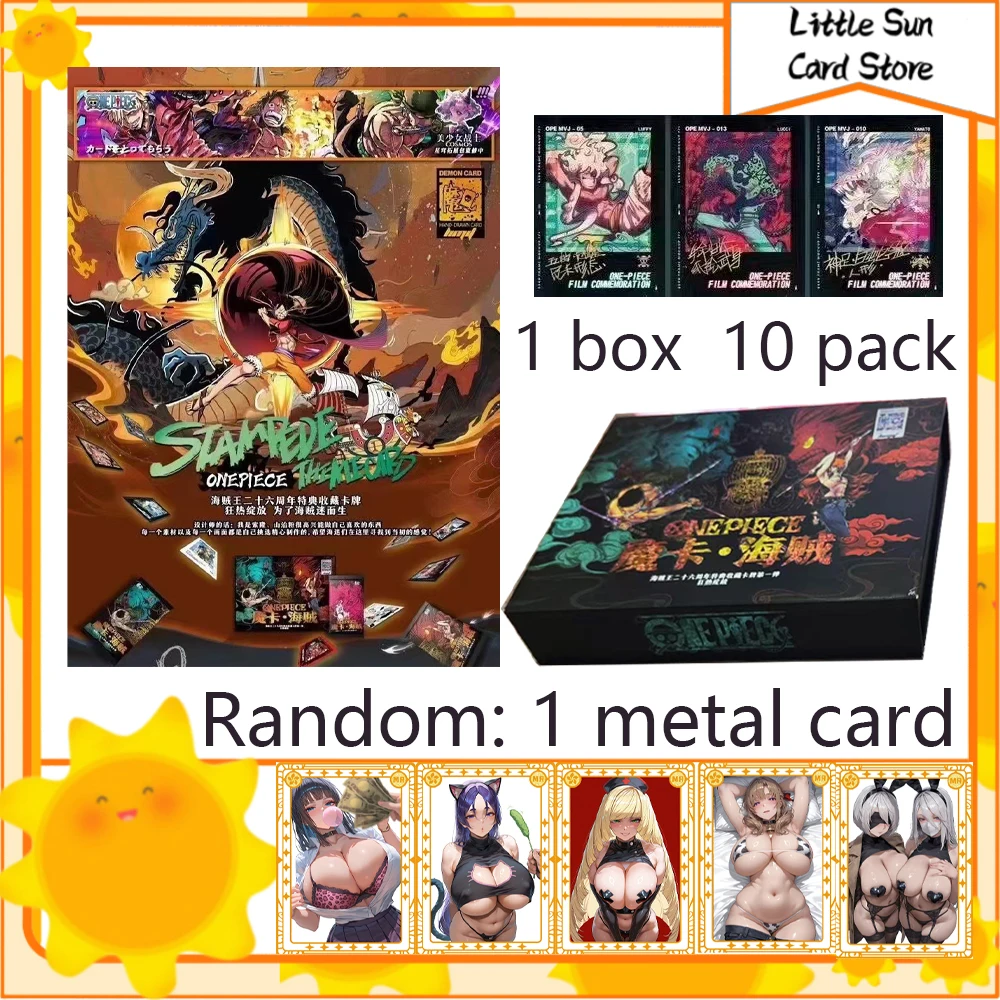 Boîte Booster une pièce, prix avantage, figurine de dessin animé japonais, jeu de commerce, Luffy Sanji Nami TCG, cadeau de Collection, vente en gros
