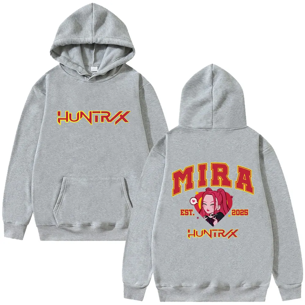 حار Kpop شيطان الصيادين ميرا الجرافيك هوديي الرجال النساء موضة السببية الصوف القطن البلوز الذكور خمر المتضخم الشارع الشهير