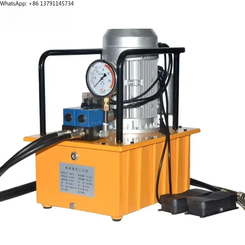 1.5KW Ultra High Pressure Electric Pump 70MPA Dual Station Electric Hydraulic Pump Two Station Output