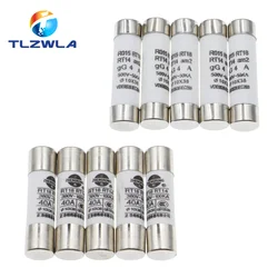 5PCS 10*38 Fast blow Ceramic Fuse 10X38MM Fuse 380V 500V 0.5A 1A 2A 3A 4A 5A 6A 8A 10A 16A 20A 25A 32A 40A RO15 RT18 RT14