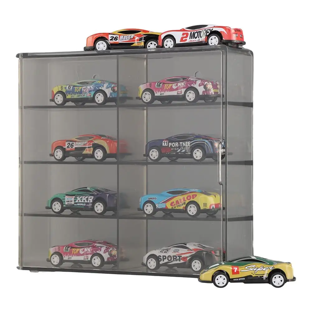 1:64 for Hot Wheels Display Box Car Model Toy Cabinet Rack For Hotwheels Cars Diecast Storage Acrylic Dustproof Display Box