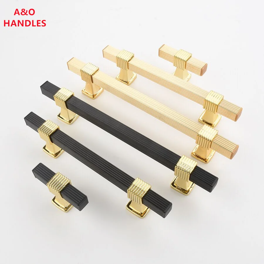 

Handles Drawer Cabinet Furniture Kitchen Handles for Cabinet Knob Door Drawer Furniture Kitchen Knob Two-Color Stitching Golden