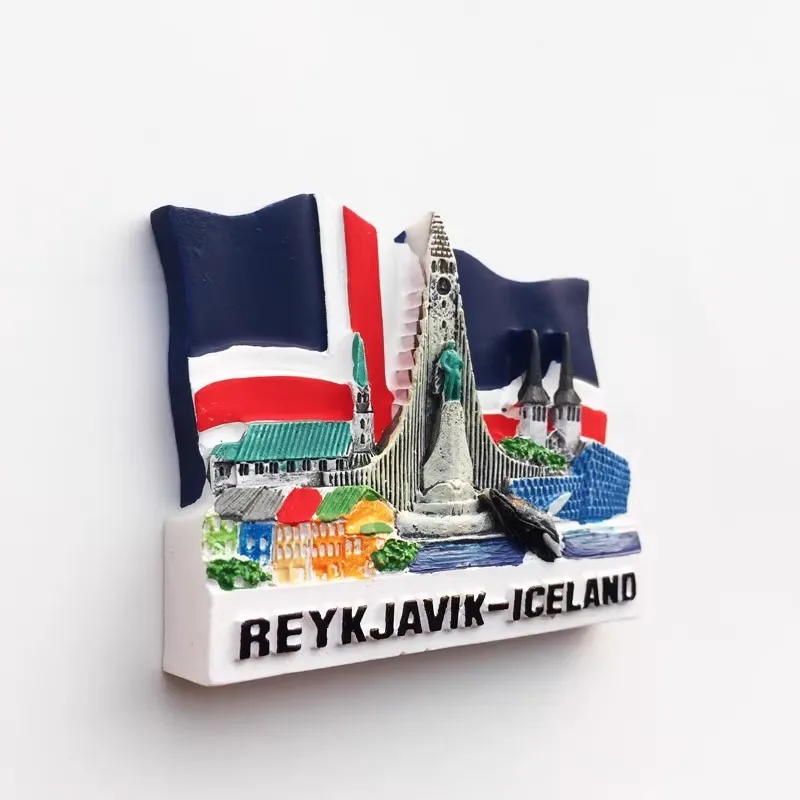 Iceland Fridge Stickers Reykjavik Travelling Souvenirs Wedding Gifts Message Board Magnetic Stickers Refrigerator Stickers