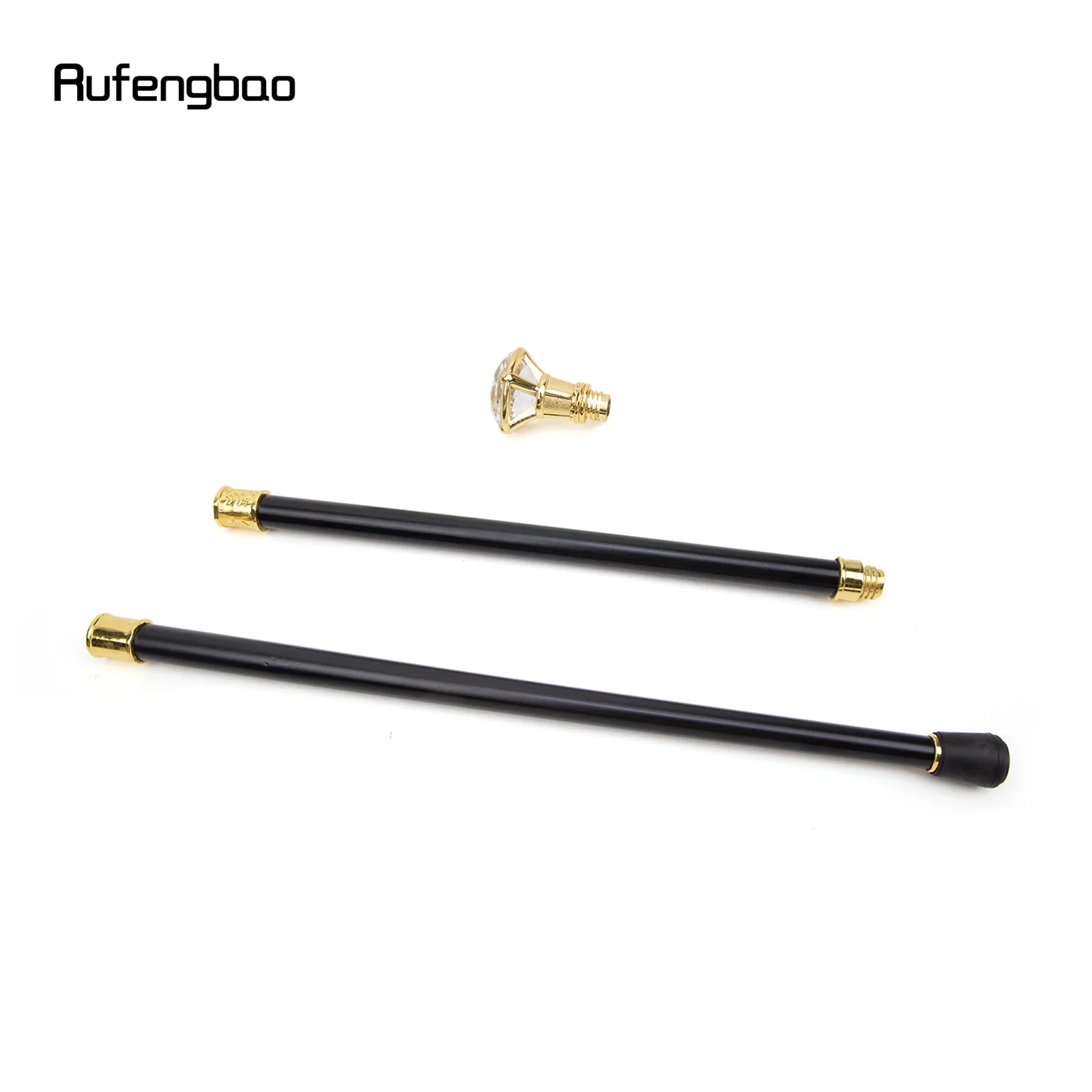 Golden Diamond Type Wandelstok Mode Decoratieve Wandelstok Gentleman Elegante Cosplay Cane Knop Crosier 93Cm