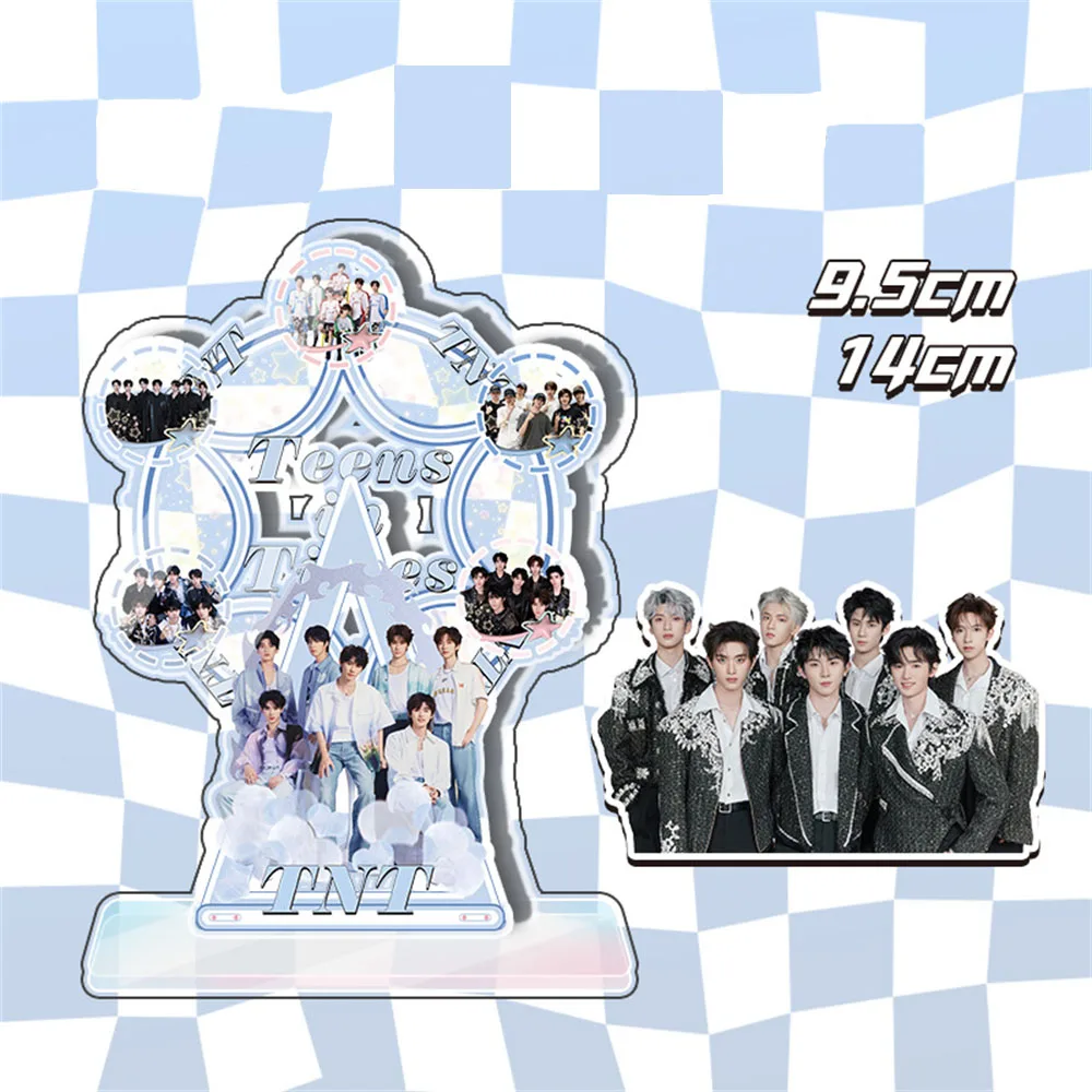 KPOP (G)I-DLE TNT BINI Acrylic Stand Fashion Rotatable Ferris Wheel 15CM Detachable Standing Model Desktop Ornament Fans Gift