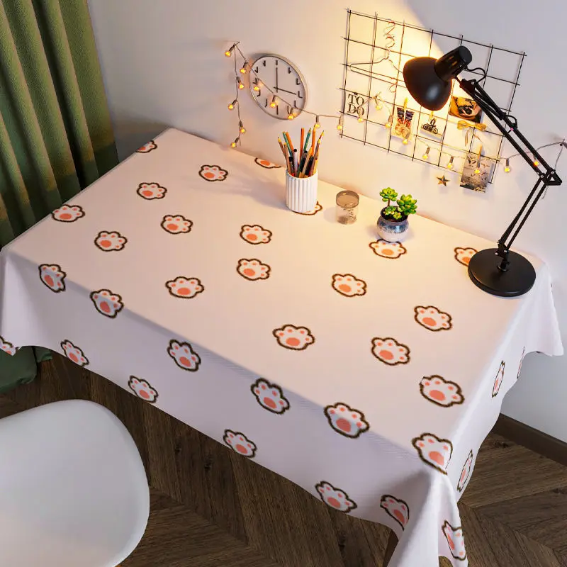 Table Cloth Inset Wind Waterproof and Oil Resistant Student Desk Cute Japanese Rectangular Tea Table Tablecloth Mantel Mesa стол