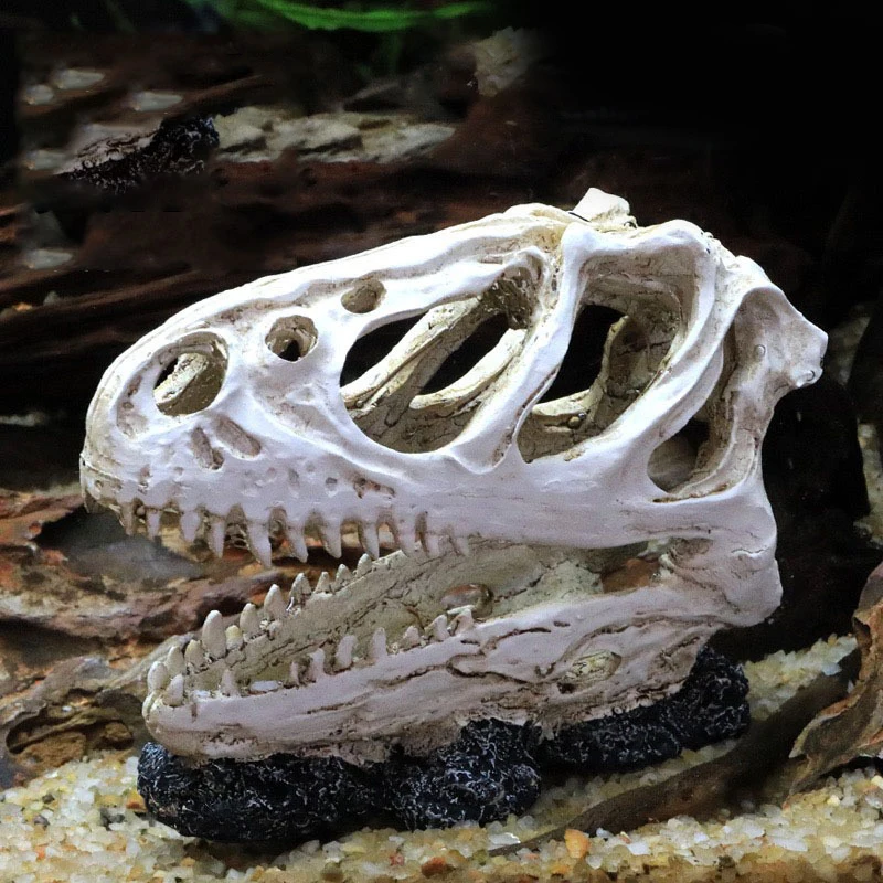 Simulation Resin Animal Skull Ornament DIY Aquarium Fish Tank Decoration Accessories Creative Skull Landscape Fish Tank Ornament