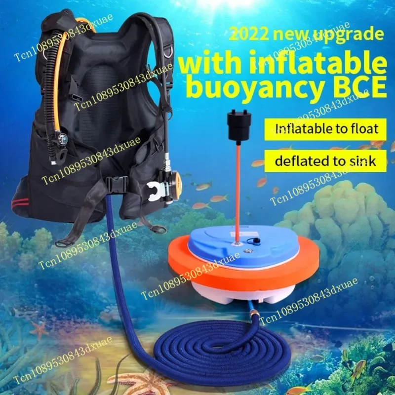 Snorkel Equipment 12M Mobile Ventilator Tankless Waterproof Portable Rechargeable 3.5-5 Hours UnderwaterScuba Diving