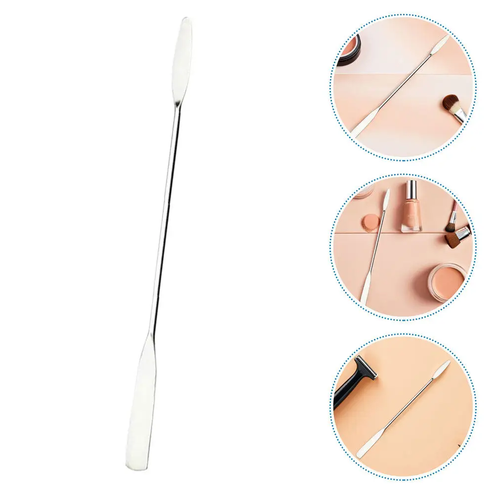

Набор из 10 профессиональных двусторонних шпателей из нержавеющей стали для смешивания и точного нанесения крема для ногтей и основы под макияж